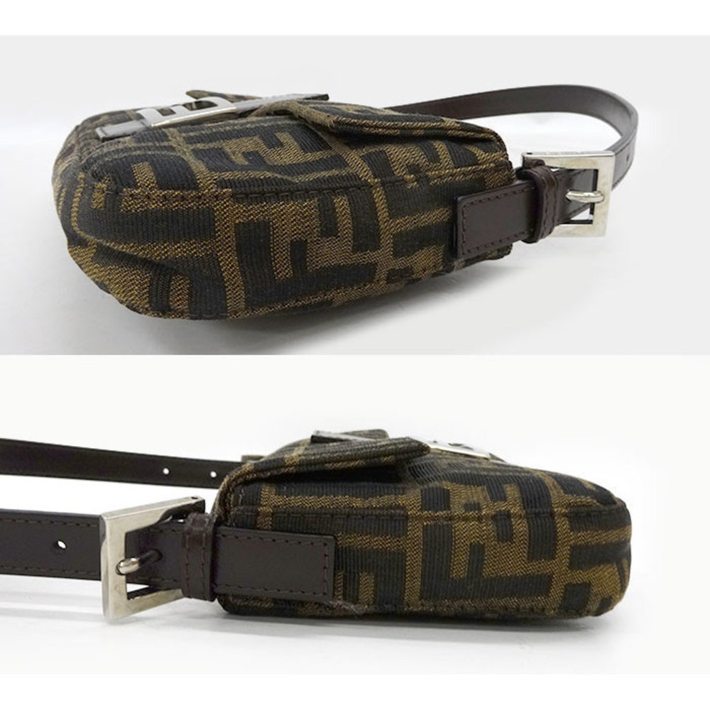 Fendi Zucca Pattern Mamma Bucket Shoulder Bag Brown - Picture 3 of 7